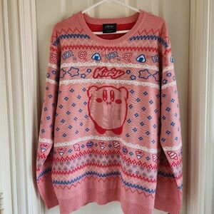 Nintendo Kirby Portrait Holiday Sweater - BoxLunch Exclusive Size XL